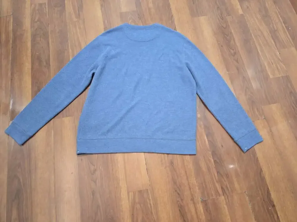 Banana Republic Sweater Mens L Blue Cotton Blend Crewneck Casual Minimalist Boho